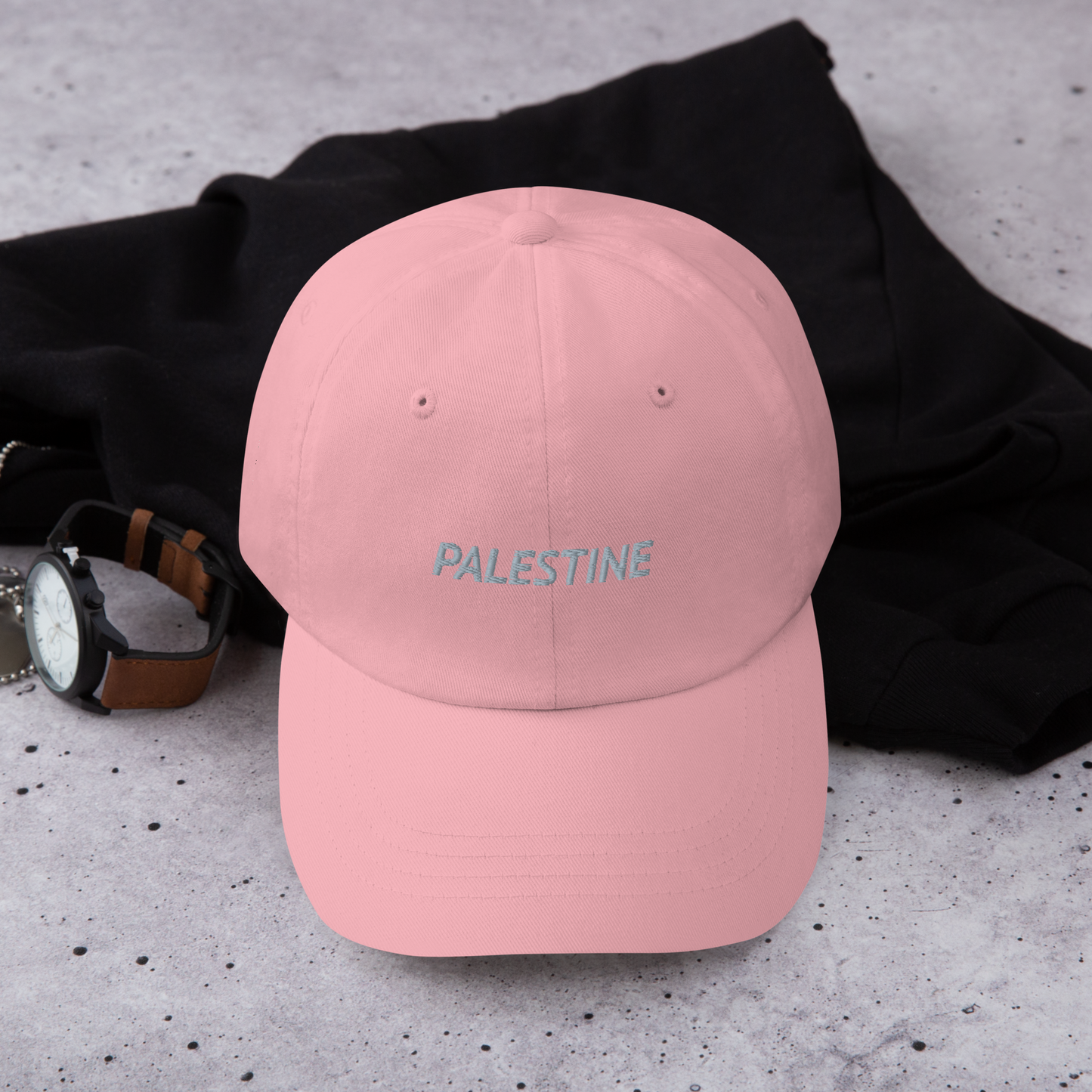 Origin48 - Palestine hat (Dark grey/Pink)