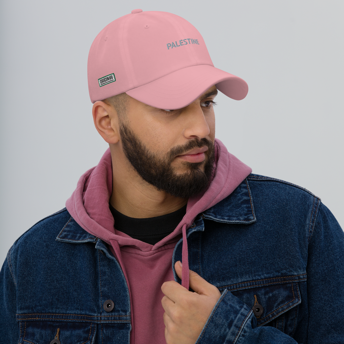Origin48 - Palestine hat (Dark grey/Pink)